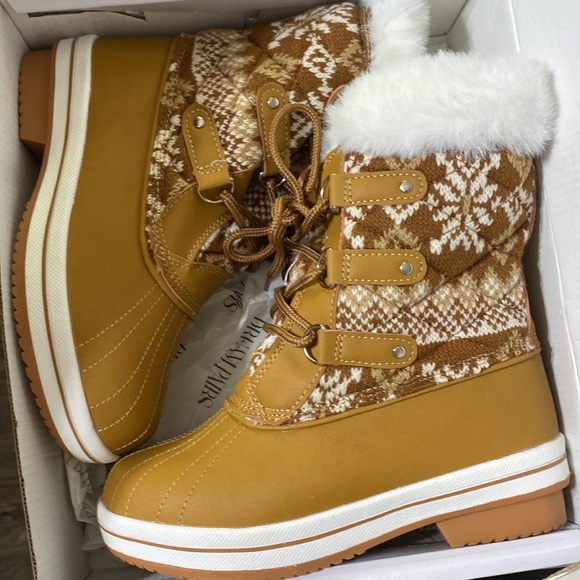 DREAM PAIRS Girls Mid-Calf Winter Snow Boots for Little Kids/Big Kids Size 10 - Picture 4 of 9